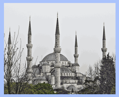 The Blue Mosque, Istanbul.  Introduction to Islam